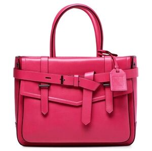 Reed Krakoff Burnised Bridle/Acid Pink Boxer Bag